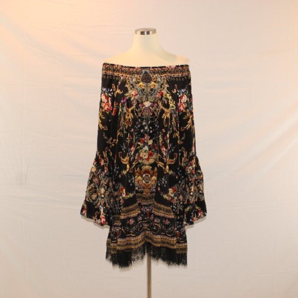Camilla Blouson Sleeve A-Line Frill Dress, Palace Playhouse